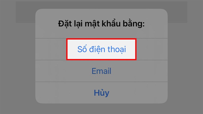 Chọn Số điện thoại