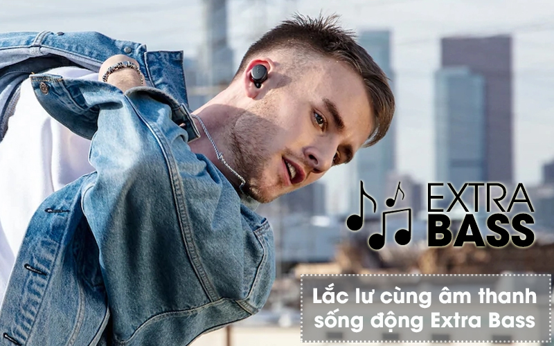 Tai nghe Bluetooth Sony Extra Bass True Wireless WF-XB700