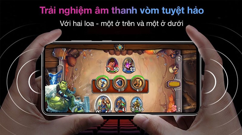 Sở hữu hệ thống &acirc;m thanh v&ograve;m cho trải nghiệm hấp dẫn hơn khi chơi game