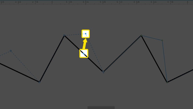 Chọn điểm ở canh tr&aacute;i v&agrave; k&eacute;o l&ecirc;n tr&ecirc;n