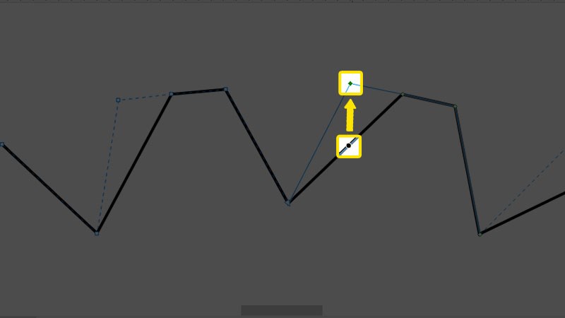 Chọn điểm ở cạnh phải v&agrave; k&eacute;o l&ecirc;n tr&ecirc;n