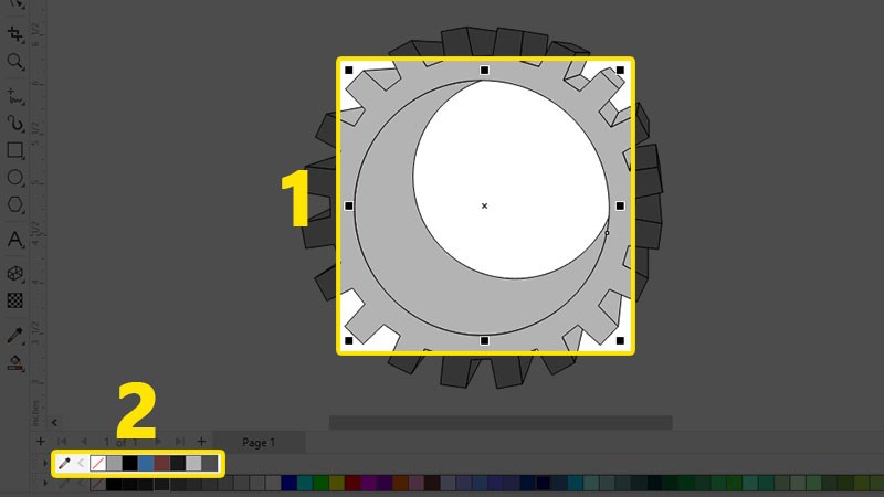 Chọn đối tượng v&agrave; đổ m&agrave;u