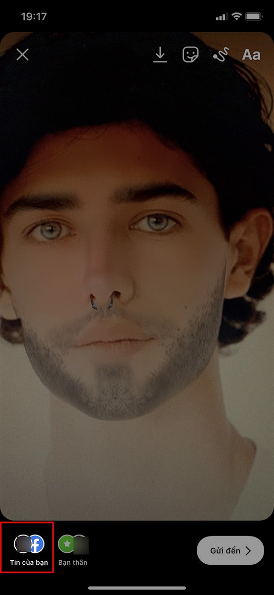 Chọn đăng l&ecirc;n Tin của bạn để đăng l&ecirc;n story Instagram v&agrave; chia sẻ với bạn b&egrave;