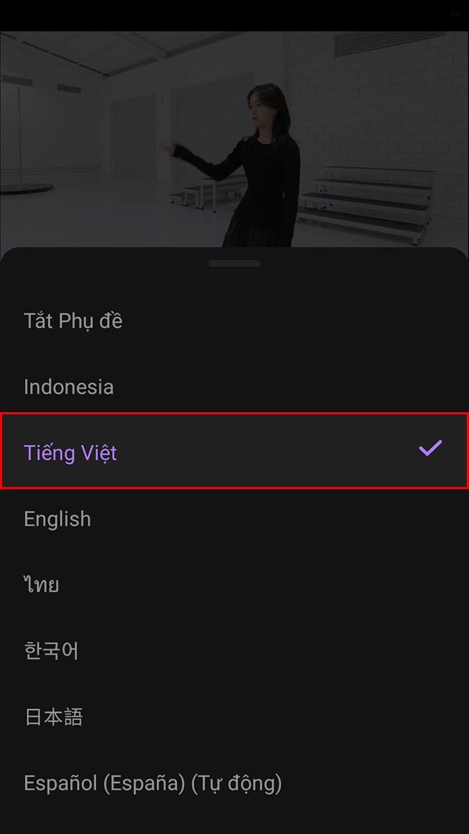 Chọn Tiếng Việt