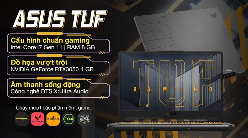  Asus TUF Gaming FX506HCB i7 11800H