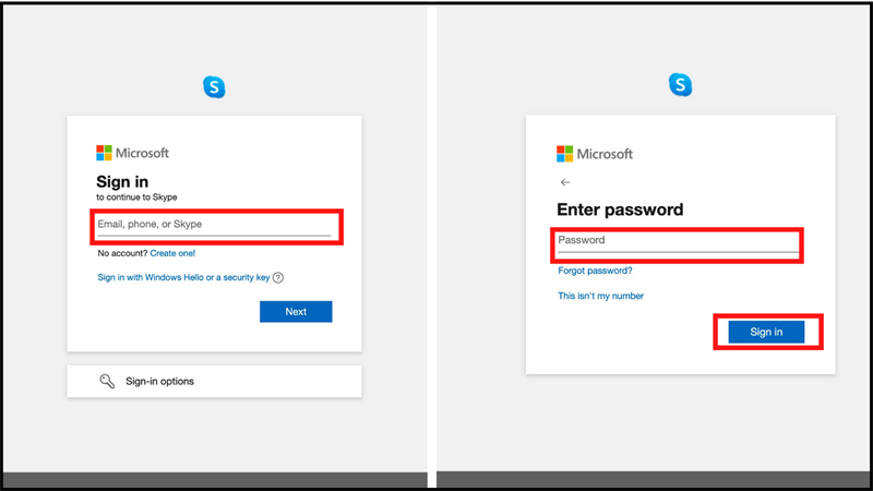 Đăng nhập tài khoản còn lại trên trang web Skype Đăng nhập tài khoản còn lại trên trang web Skype