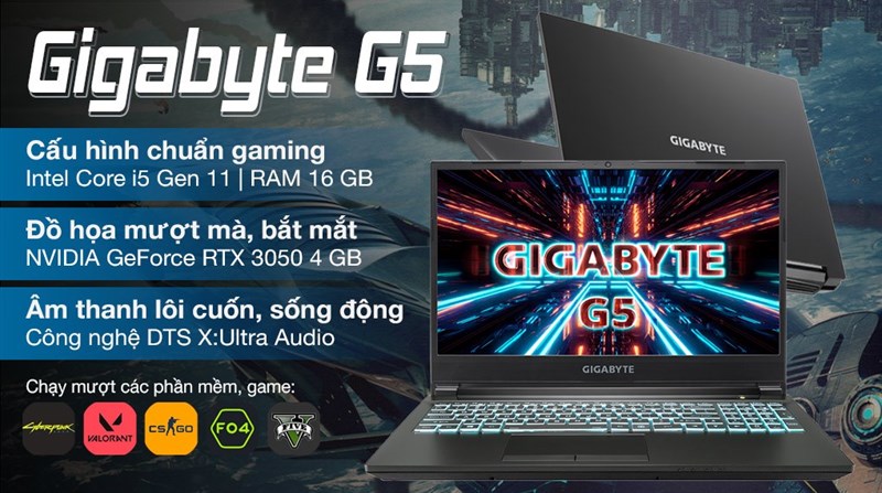 Gigabyte Gaming G5 i5 11400H (51S1121SH) 