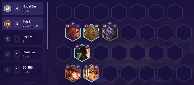 Đội h&igrave;nh giữa trận