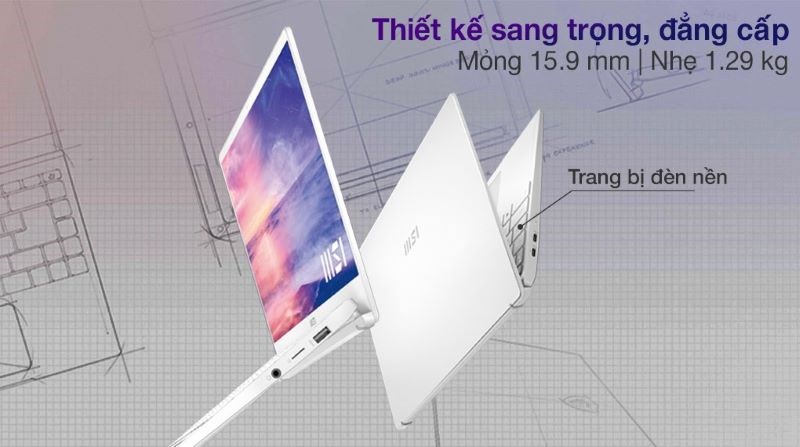 Thiết kế sang trọng, đẳng cấp của MSI Prestige 14 