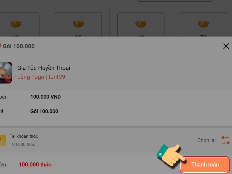 Nhấn Thanh to&aacute;n