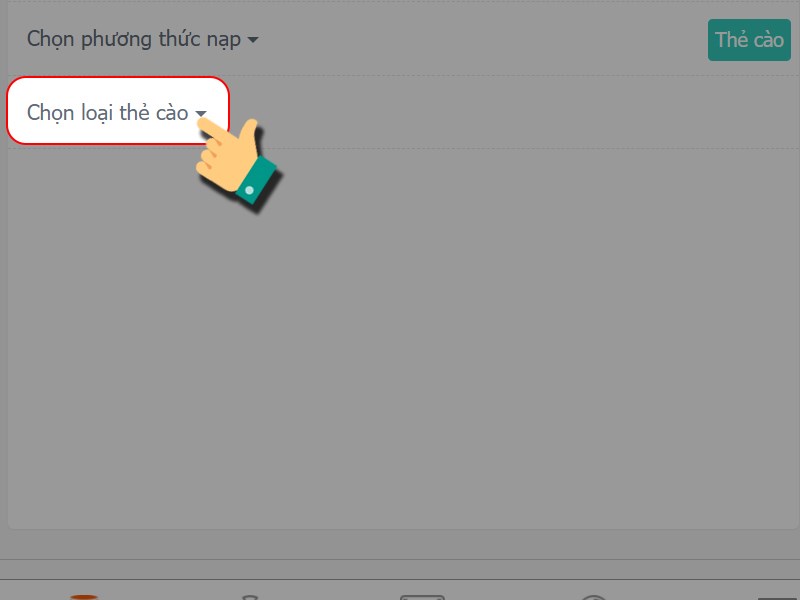 Chọn loại thẻ c&agrave;o