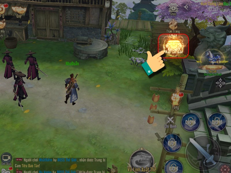 Chọn nạp lần đầu