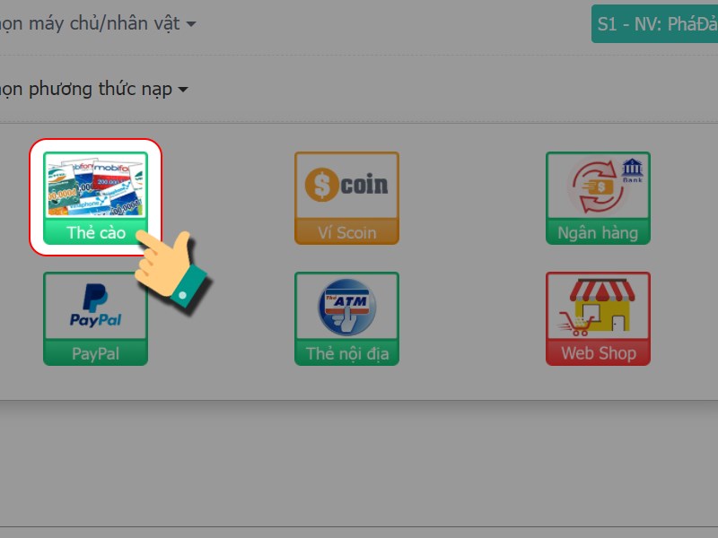 Chọn phương thức thanh to&aacute;n