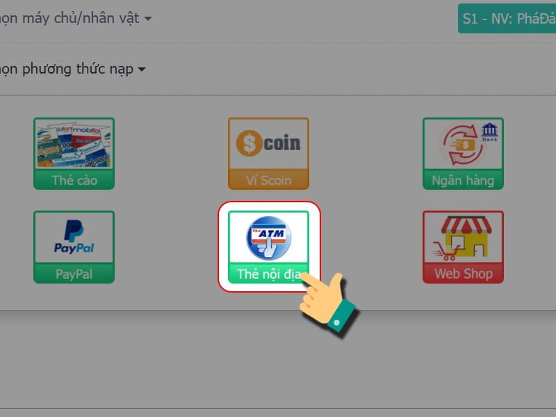 Chọn phương thức thanh to&aacute;n