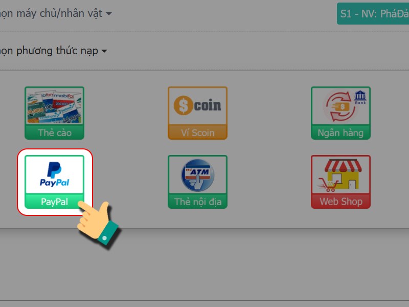 Chọn phương thức thanh to&aacute;n