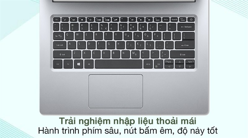 Bàn phím khá rộng rãi Bàn phím khá rộng rãi