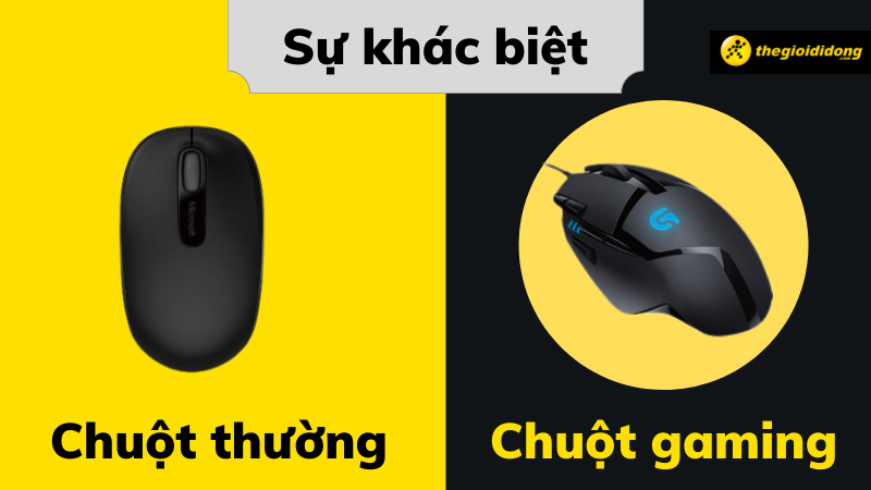 Chuột chơi game kh&aacute;c g&igrave; với chuột th&ocirc;ng thường?