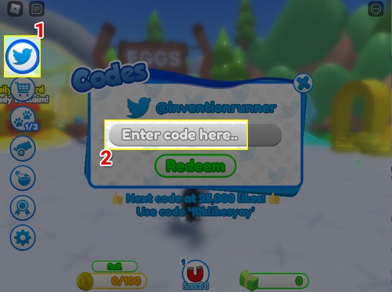 Chọn biểu tượng nhập code v&agrave; điền code