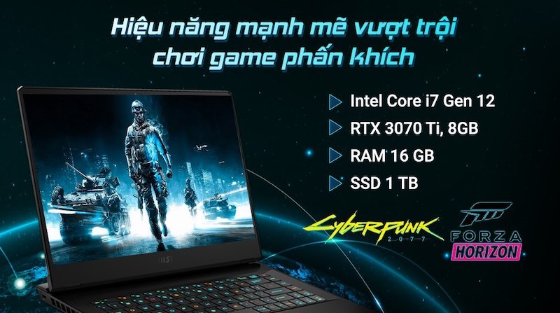 Hiệu năng vượt trội, chơi game cực đỉnh