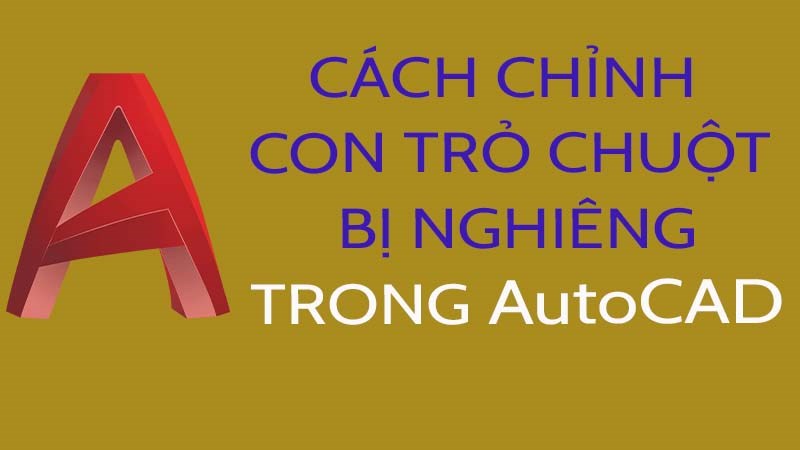 Chỉnh con trỏ chuột trong AutoCAD bị nghiêng