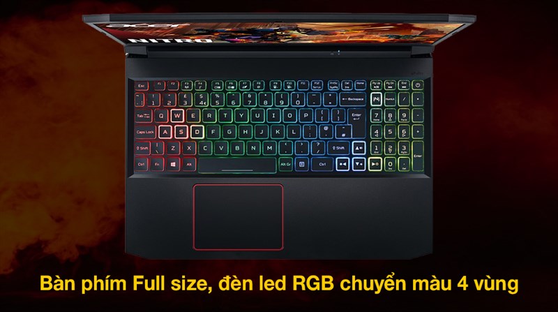 Bàn phím chuyển màu ấn tượng