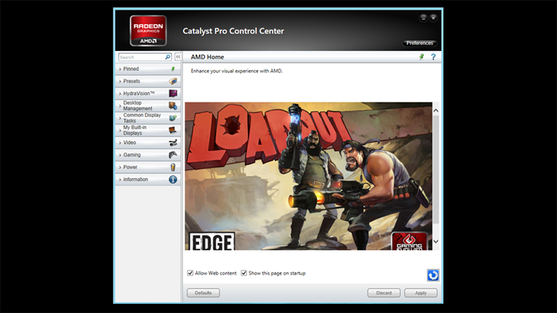 AMD Catalyst Control Center giúp nâng cao chất lượng chơi game của bạn