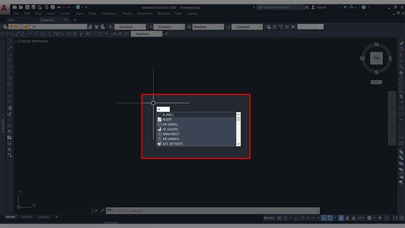 Nhập lệnh A > Enter