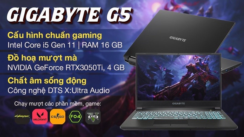 GIGABYTE Gaming G5 i5 11400H
