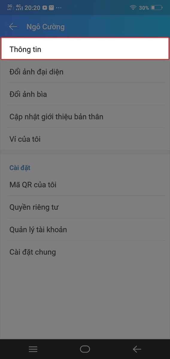 Chọn Th&ocirc;ng Tin