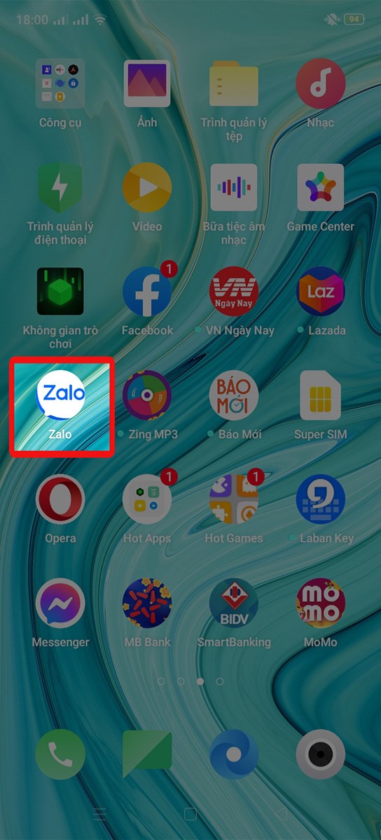 Đầu ti&ecirc;n bạn cần truy cập v&agrave;o ứng dụng Zalo của m&igrave;nh.