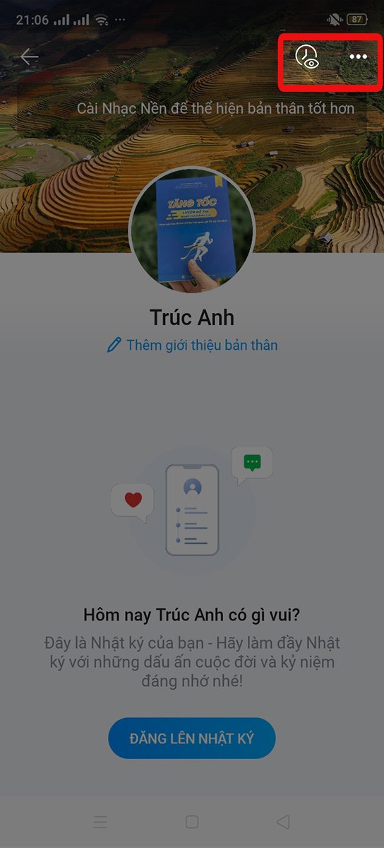 Sau khi bạn bấm v&agrave;o biểu tượng 