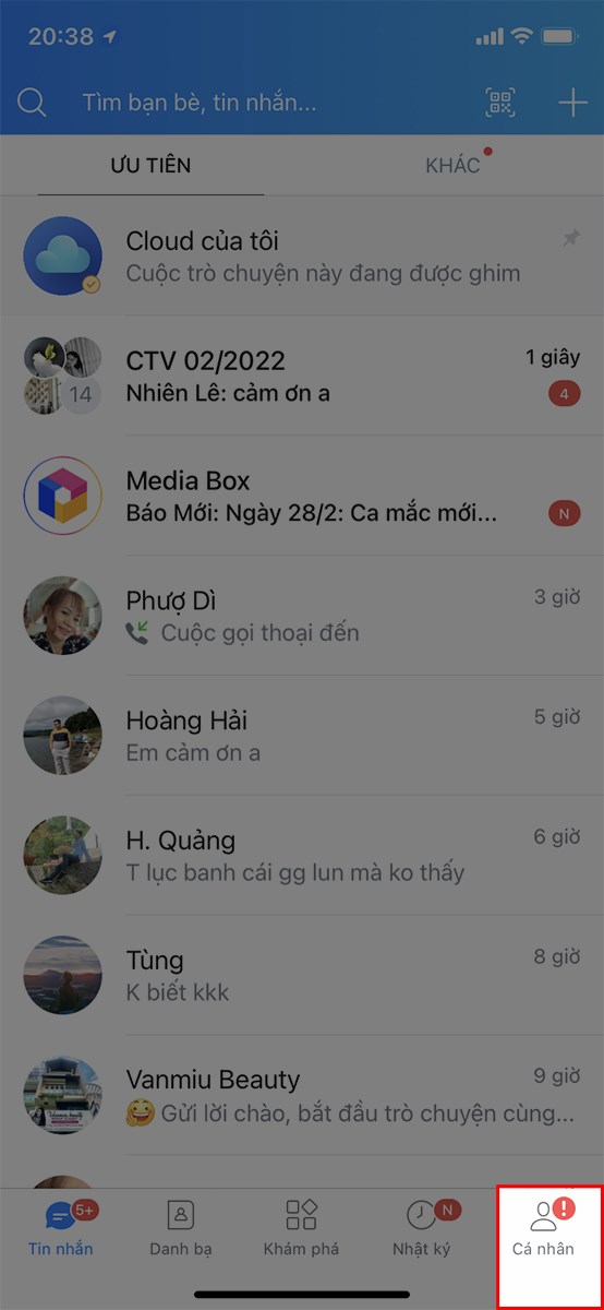 Chọn cá nhân Chọn cá nhân