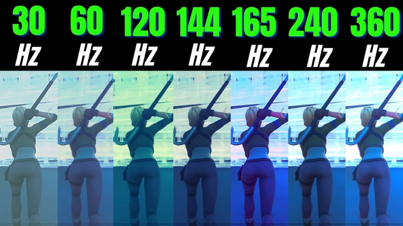Sự kh&aacute;c biệt giữa 360 Hz v&agrave; phần c&ograve;n lại