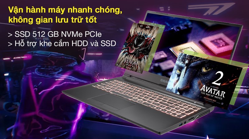 Hỗ trợ khe cắm HDD v&agrave; SSD