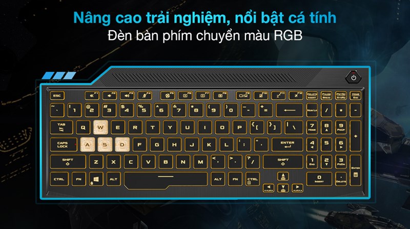 B&agrave;n ph&iacute;m chuyển m&agrave;u