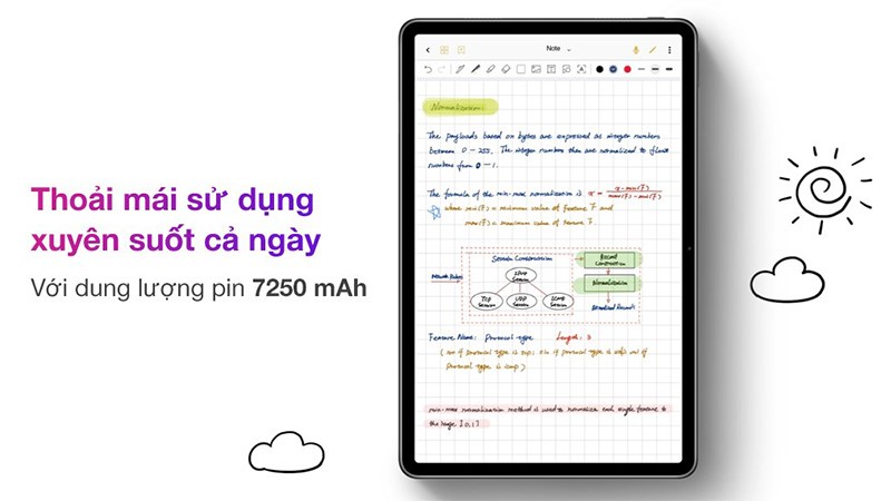 Dung lượng pin tr&ecirc;n Huawei MatePad 11