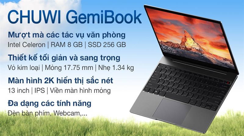 Điểm nổi bật laptop CHUWI GemiBook
