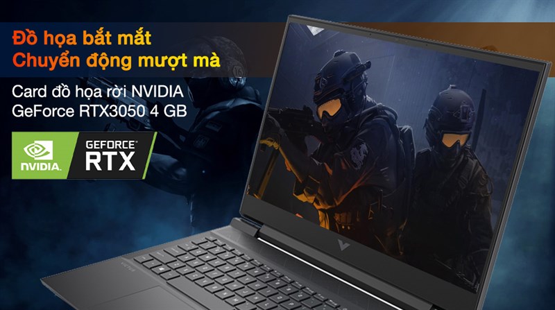 Card đồ họa của HP Gaming Vitus 16