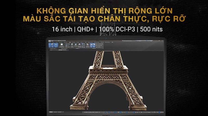 M&agrave;n h&igrave;nh rộng lớn, chất lượng hiển thị tốt n&acirc;ng cao trải nghiệm gaming