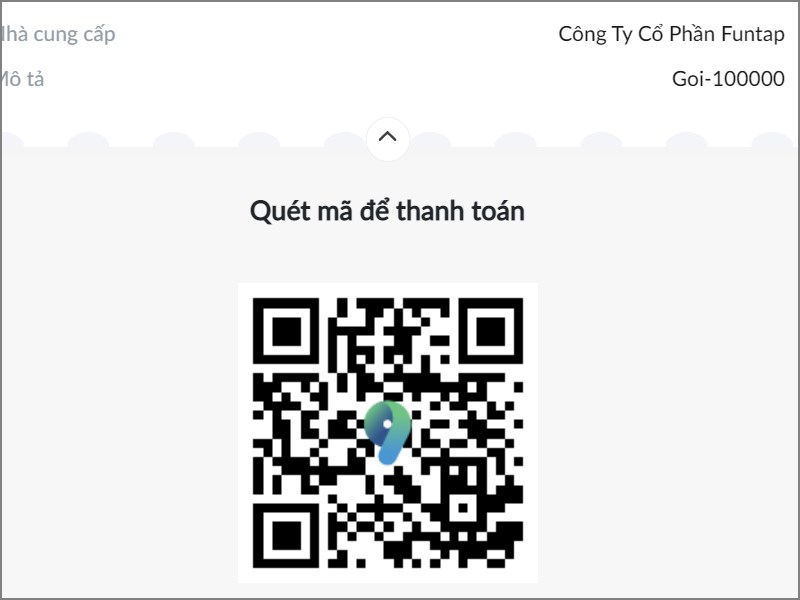 Quét mã QR và thanh toán