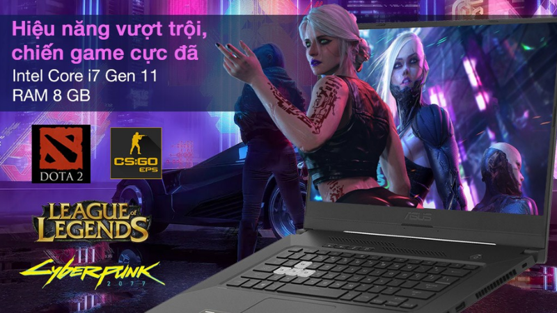 Chiến game thả ga với Asus TUF Gaming FX516PM i7 11370H