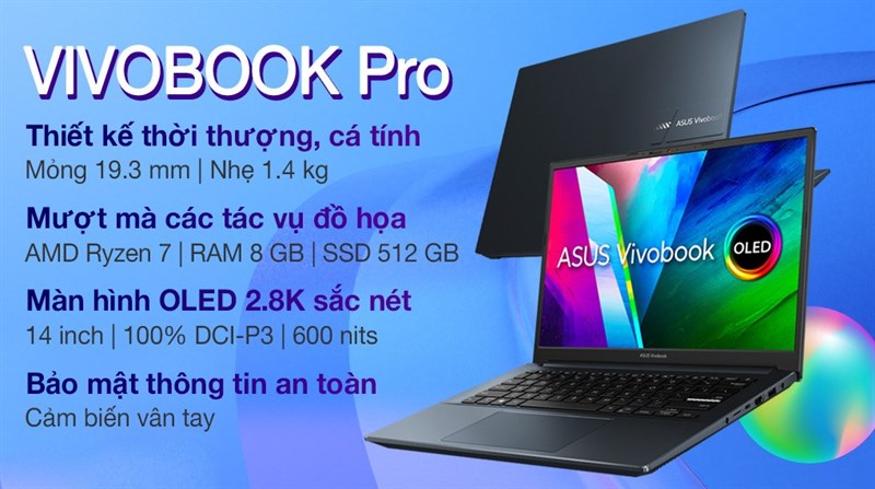 Laptop Asus VivoBook Pro 14 OLED M3401QA R7