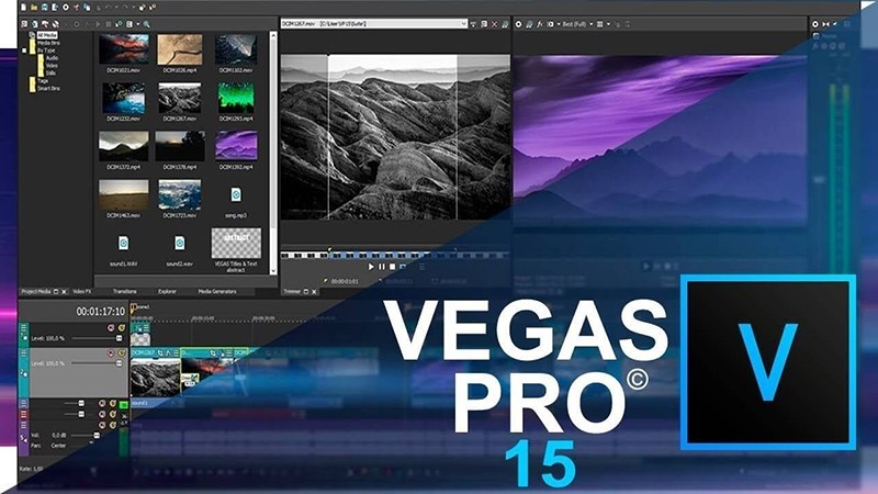 Phần mềm dựng phim Sony Vegas Pro