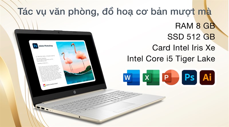 Laptop HP 15s du3591TU i5 1135G7/8GB/512GB/Win11 (63P87PA)&nbsp;