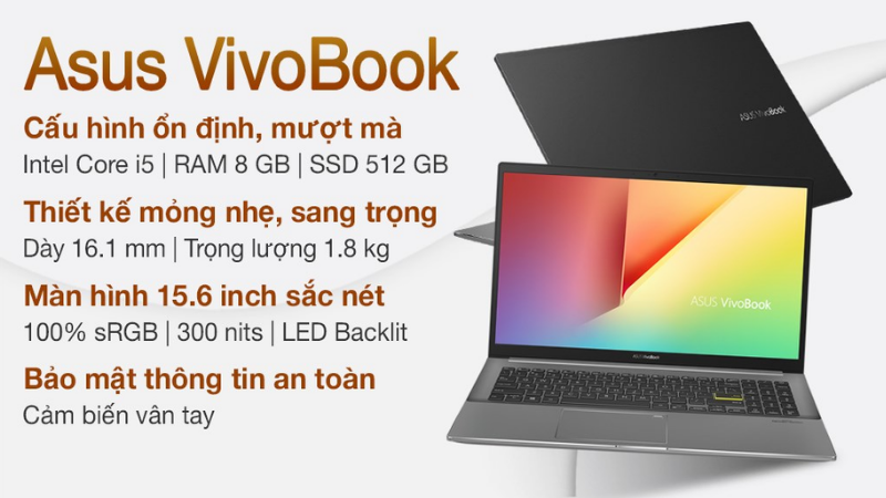 Cấu hình khá ổn của Asus VivoBook S533EQ