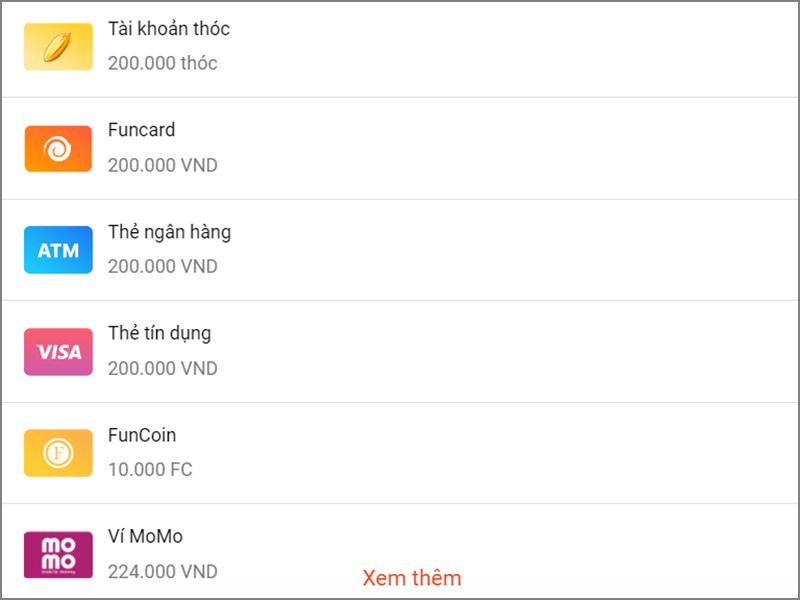 Chọn phương thức thanh to&aacute;n