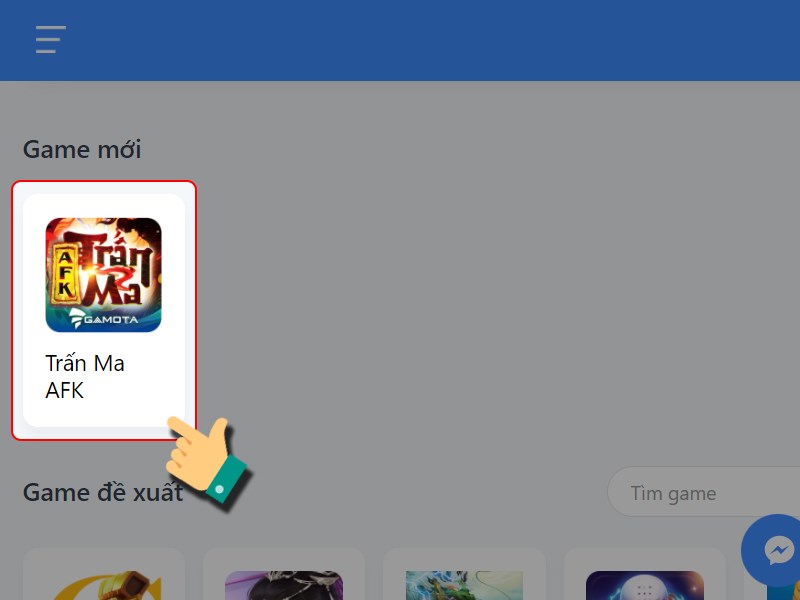 Chọn game Trấn Ma AFK