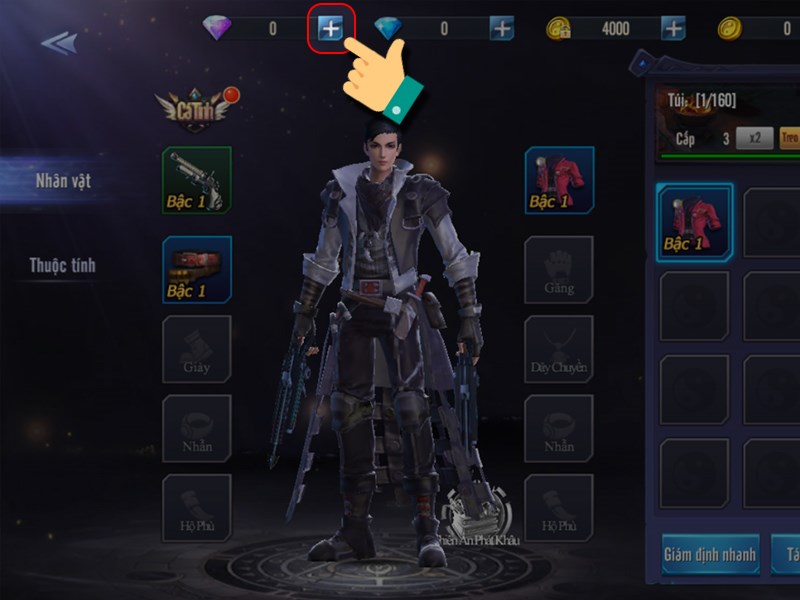 Nhấn v&agrave;o dấu +