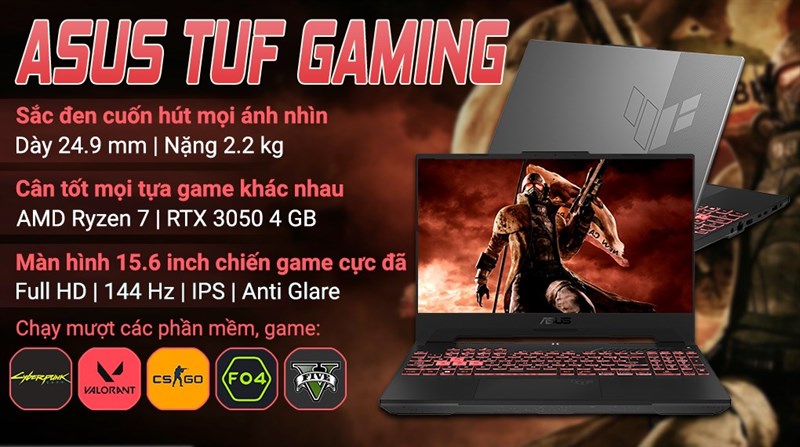 Asus TUF Gaming FA507RC R7 6800H