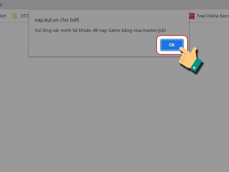 Nhấn v&agrave;o OK